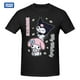thumbnail image 2 of Camiseta de Sanrio Kuromi & My Melody, camiseta de manga corta Harajuku, camiseta gráfica 100% de algodón, camiseta de marcas, 2 of 4