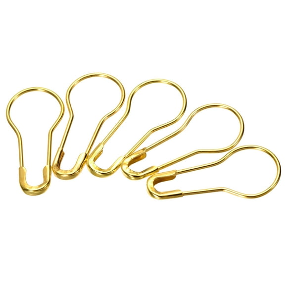 Unique Bargains Gold Tone Metal Bulb Safety Pins Sewing Pins 1000 Pack