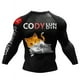 thumbnail image 3 of Camiseta Jiu Jitsu Rashguard MMA de alta calidad para hombre, camisetas de boxeo BJJ Rashguard, camisetas de sublimación de manga larga, ropa deportiva, 3 of 5