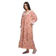 thumbnail image 2 of Moomaya Printed Nightdress For Ladies Cotton Ruffled Border Nursing Nightwear, 2 of 5
