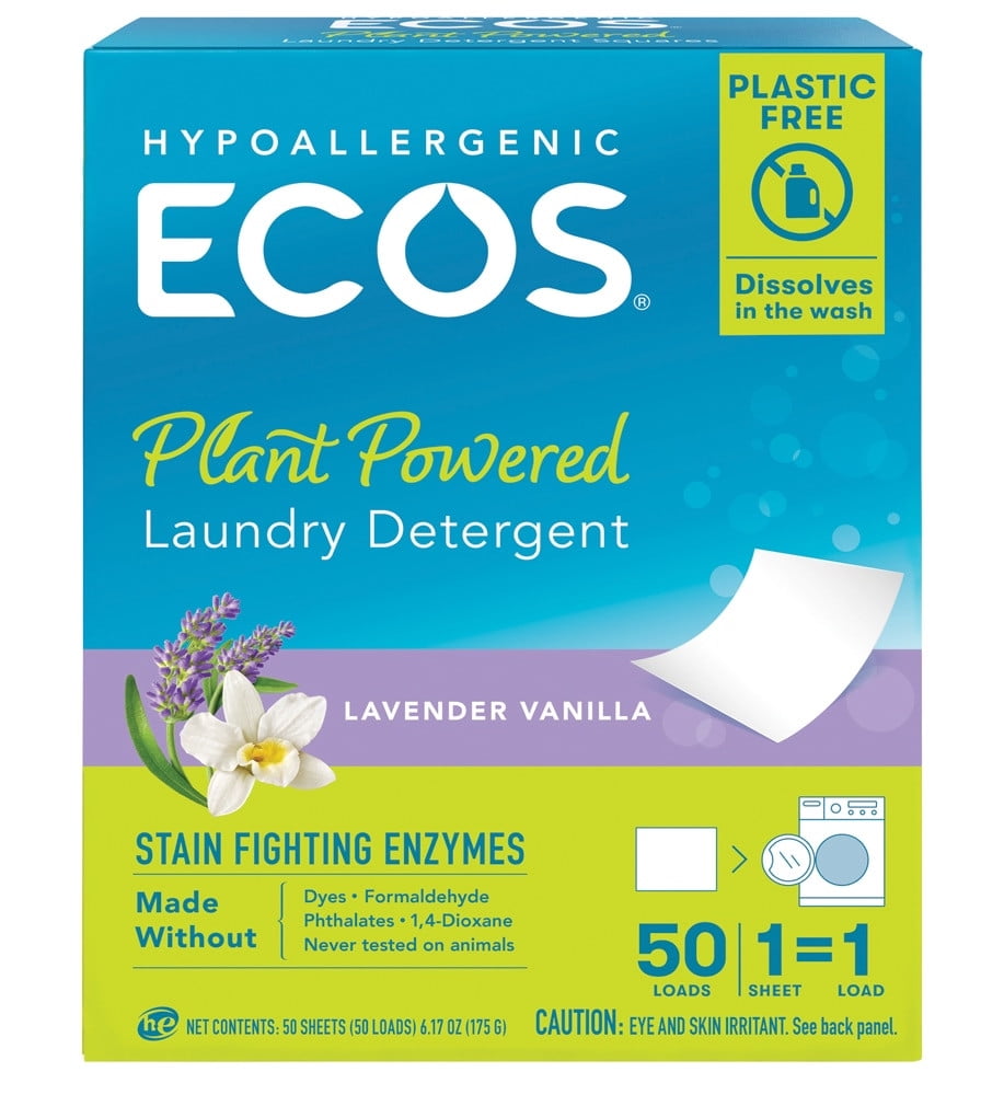ECOS ECOSNEXT Liquidless Laundry Detergent Lavender Vanilla 50