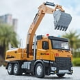 thumbnail image 5 of Anmyjuly Alloy Die-Cast Kids Excavator Toy, Construction Vehicle with Moving Arm, Sound & Light, Beach Sand Digger Toy for Boys and Girls, 5 of 8