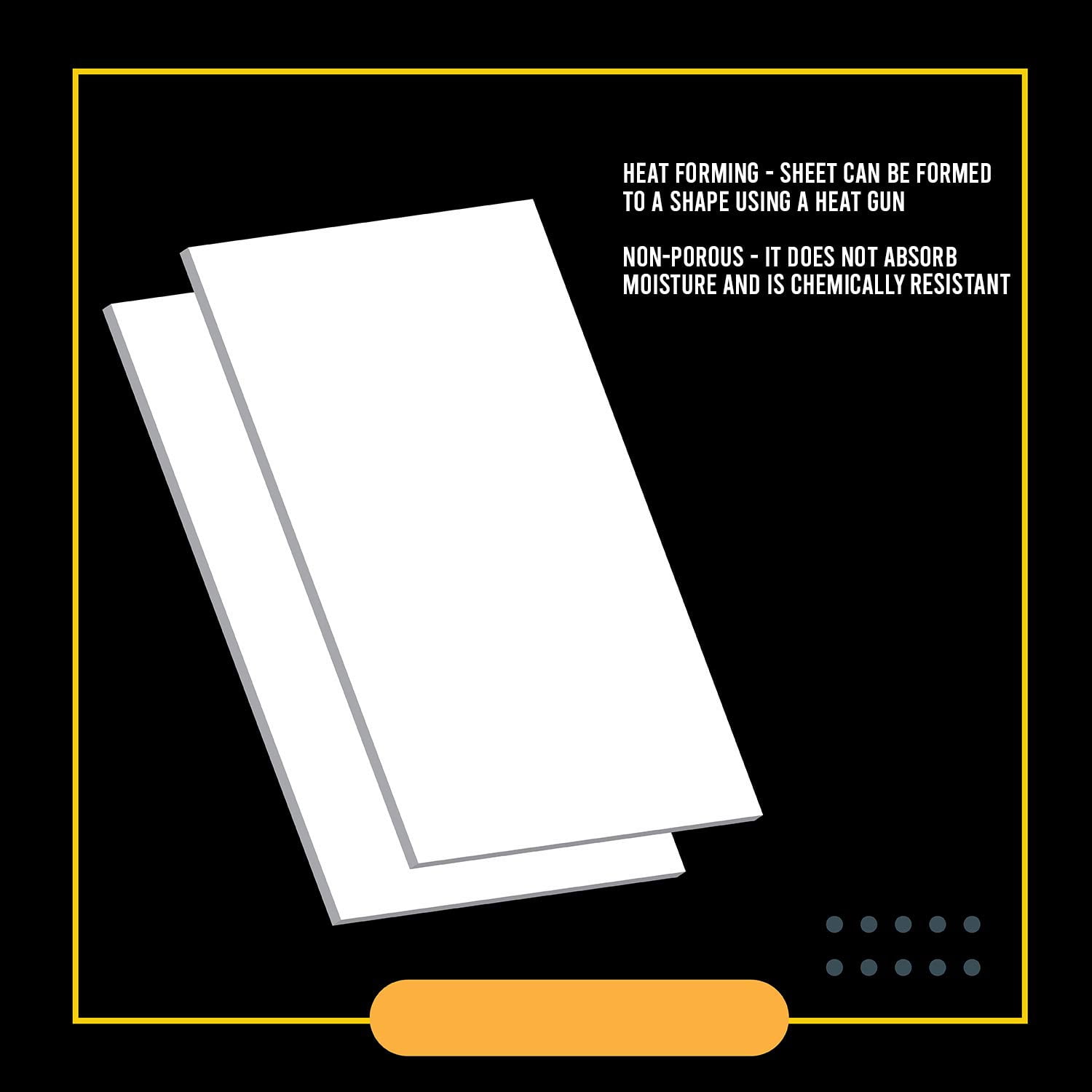 Expanded PVC SheetLightweight Rigid Foam6mm (1/4 inch) 24 x 48 InchesWhite