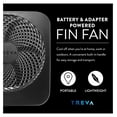 Treva 10Inch Portable Desktop Battery Fan, Powered by Battery and/or