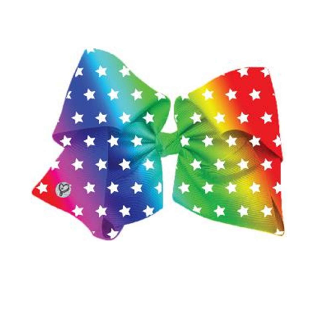 JoJo Siwa - JoJo Siwa Large Cheer Hair Bow (Rainbow with Stars