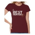 thumbnail image 1 of Awkward Styles Best Hunter Shirt for Women Best Hunter Ever Ladies Shirt Hunting Lovers T-Shirt for Her Hunting T Shirt for Wife Hunting Birthday Gifts for Mom Deer Hunting Fans Best Hunter Clothes, 1 of 4