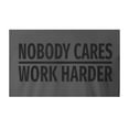 thumbnail image 3 of 9 Crowns Tees Nobody Cares Work Harder Funny Grumpy Graphic T-Shirt (Unisex Metal, Large), 3 of 3