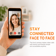 AGM N2 | Small Smartphone | 4.96 Compact Screen | 190g Lightweight | Android 16 Go | Student Friendly 4G Phone | Google Family Link | 3GB+32GB Expandable | Orange | Compatible with T-Mobile Only
