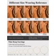 thumbnail image 4 of U7 14K Gold Plated Hoop Earrings for Women 70MM Large Hypoallergenic Ear Hoop Jewelry Gift for Her Birthday Christmas Stuffers, 4 of 8