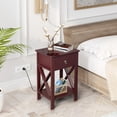 thumbnail image 3 of UBesGoo Night Stands for Bedroom Rustic Nightstand Bedside End Tables with Drawer Storage,Brown, 3 of 12