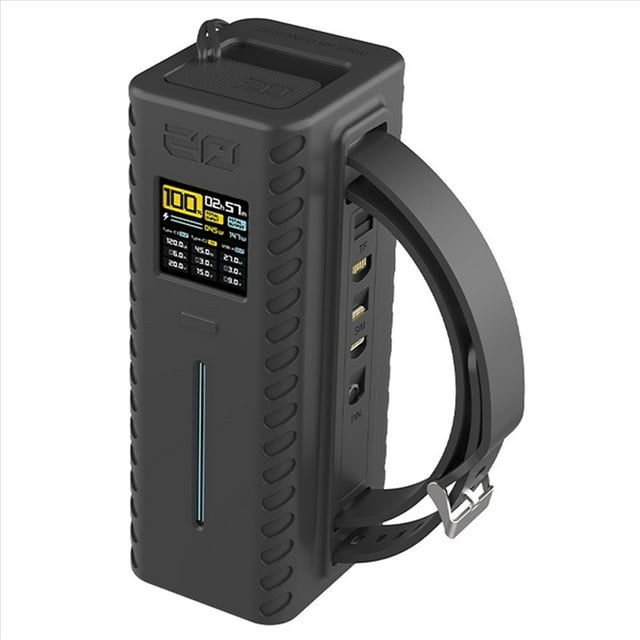 de Silicona para CUKTECH No.20 Power Bank Organizador de Cables USB C con Diseño de Asa Que Se Adapta A D A Prueba de Polvo