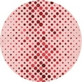 thumbnail image 1 of Ahgly Company Machine Washable Indoor Round Transitional Light Rose Pink Area Rugs, 3' Round, 1 of 7