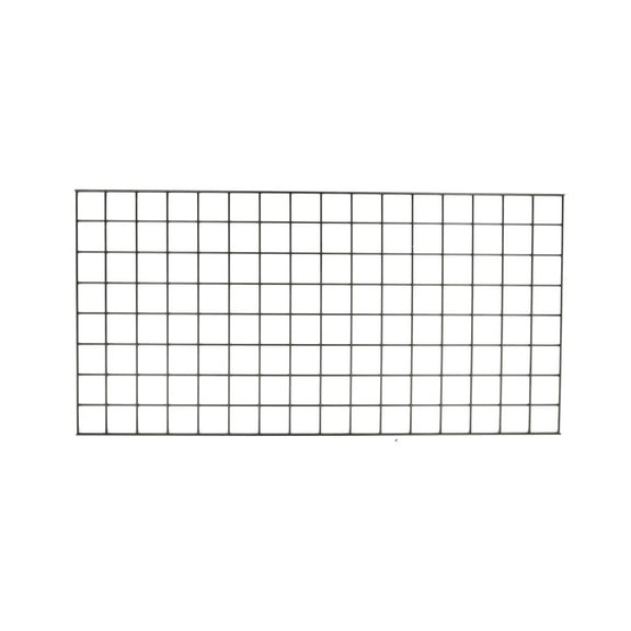 SSWBasics 2' x 4' Wire Grid Panel in Sleek Black - Sturdy Black Grid Wall Panels -