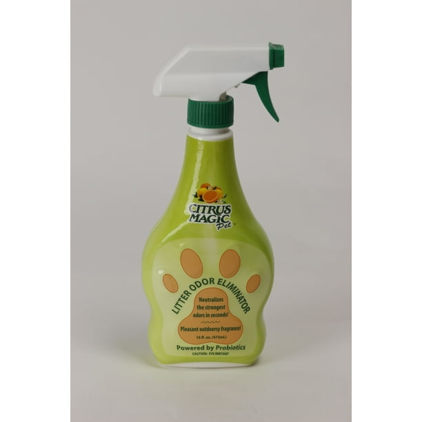 Citrus Magic Pet Probiotic Litter Odor Eliminator Spray, 16 fl. oz