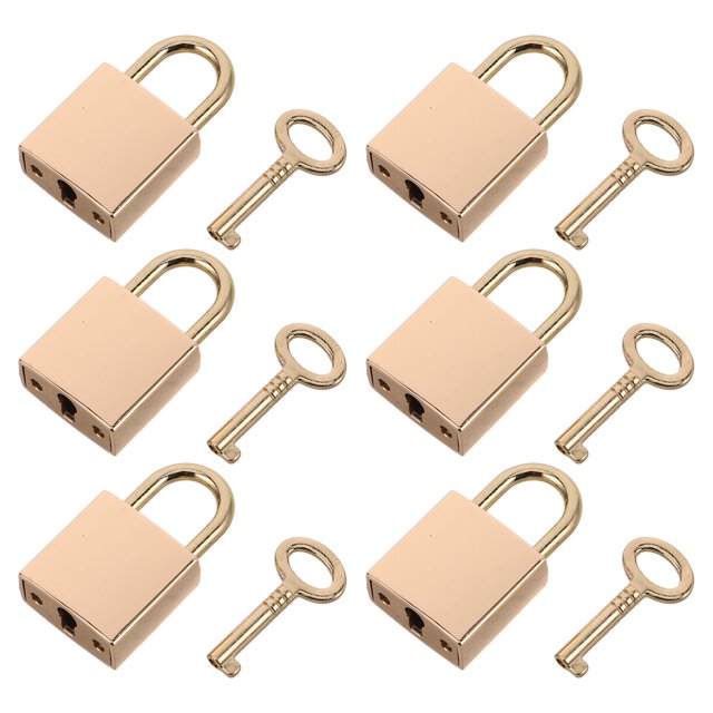 unbranded 1Jgo Retro Dorado Compacto Para Diario Y Cerradura De Muebles Antiguos