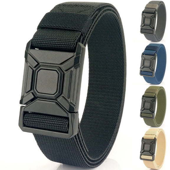 Work Belts for Men,Belts for Men,Adjustable Nylon Fabric Golf Belt,No Metal Buckle,Suitable for Work and Travel