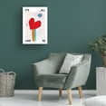 thumbnail image 2 of Trademark Fine Art Frances Collett It's All Love '69 Heart Greige Canvas Wall Art, 2 of 4