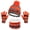 Orange, variant on Yoyauz Kids Winter Hat Scarf Mittens Set - 3pcs Warm Knit Beanie Cap and Circle Scarf and Gloves with Fleece Lining for Children Girls -