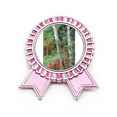 thumbnail image 1 of Que rama Rojo cuerda Insignia broche Medalla rosa premiada, 1 of 3