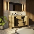 thumbnail image 4 of Lafarre 48 in W x 20 in D Rustic Acacia Double Bath Vanity and White Quartz Top, 4 of 9