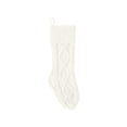 thumbnail image 3 of Cable Knit Christmas Stockings, 18 Inch Diamond Pattern Hanging Stocking, Indoor Outdoor Festive Christmas Decorations for Fireplace Mantel, Christmas Tree, Storage Candy and Christmas Holiday Gifts, 3 of 7