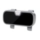 thumbnail image 4 of Soporte para gafas de sol de coche con forro suave, funda para gafas, soporte para visera solar para coche gris, 4 of 9