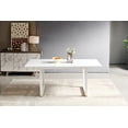 thumbnail image 6 of MAYEERTY Modern Square Extendable Dining Table Metal Leg White, 6 of 13