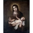 thumbnail image 2 of Murillo, Bartolome Esteban 20x24 Black Modern Framed Museum Art Print Titled - Virgin and Child #1, 2 of 4
