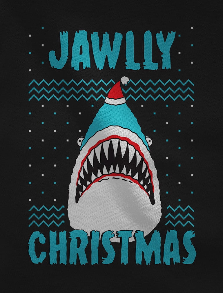 Santa Riding On a Shark Jaws Christmas Sweatshirt Tstars