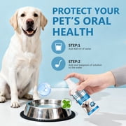 Pet Dog Dental Care Spray, Breath Freshener Dog Teeth Cleaning Spray for Bad Breath, Reduce Plaque & Tartar, No Brushing