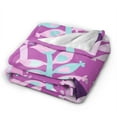thumbnail image 3 of XMXY Fleece Throw Blanket for Couch, Vintage Flowers Abstract Floral Lightweight Plush Fuzzy Cozy Soft Bed Blankets and Throws for Sofa, 40"x30" inches, 3 of 8