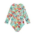 thumbnail image 4 of GYRATEDREAM Girls Rash Guard One Piece Swimsuits Long Sleeve UPF 50+ Zipper Bathing Suit Swimwear Beach Rashguard for 2-3Y, 4 of 6