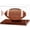 Clear, Brown, variant on Football Display Case, Acrylic Football Case Clear, UV Protected Display Case with Solid Wood Base Stand for Full Size Signed Football Holder for Football Fans & Collectors