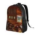 thumbnail image 2 of Honeii Log Cabin Inside Print Laptop Backpack for Work, College, Travel, Daily Backpacks for Men Women, Sport Rucksack,Computer Bag, 2 of 8