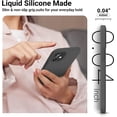 thumbnail image 3 of Shockproof Designed for iPhone 12 Mini Case, Liquid Silicone Phone Case with [Soft Anti-Scratch Microfiber Lining] Full Body Drop Protection 5.4 inch Slim Thin Cover, Space Gray, 3 of 16