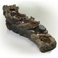 thumbnail image 3 of Alpine Corporation 59" x 16" x 20" Polystone Light-Up Cascading Floor Pump Fountain, Brown, 3 of 11