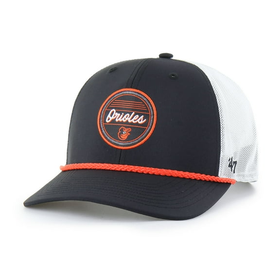 Men's '47 Black/White Baltimore Orioles Fairway Trucker Adjustable Hat