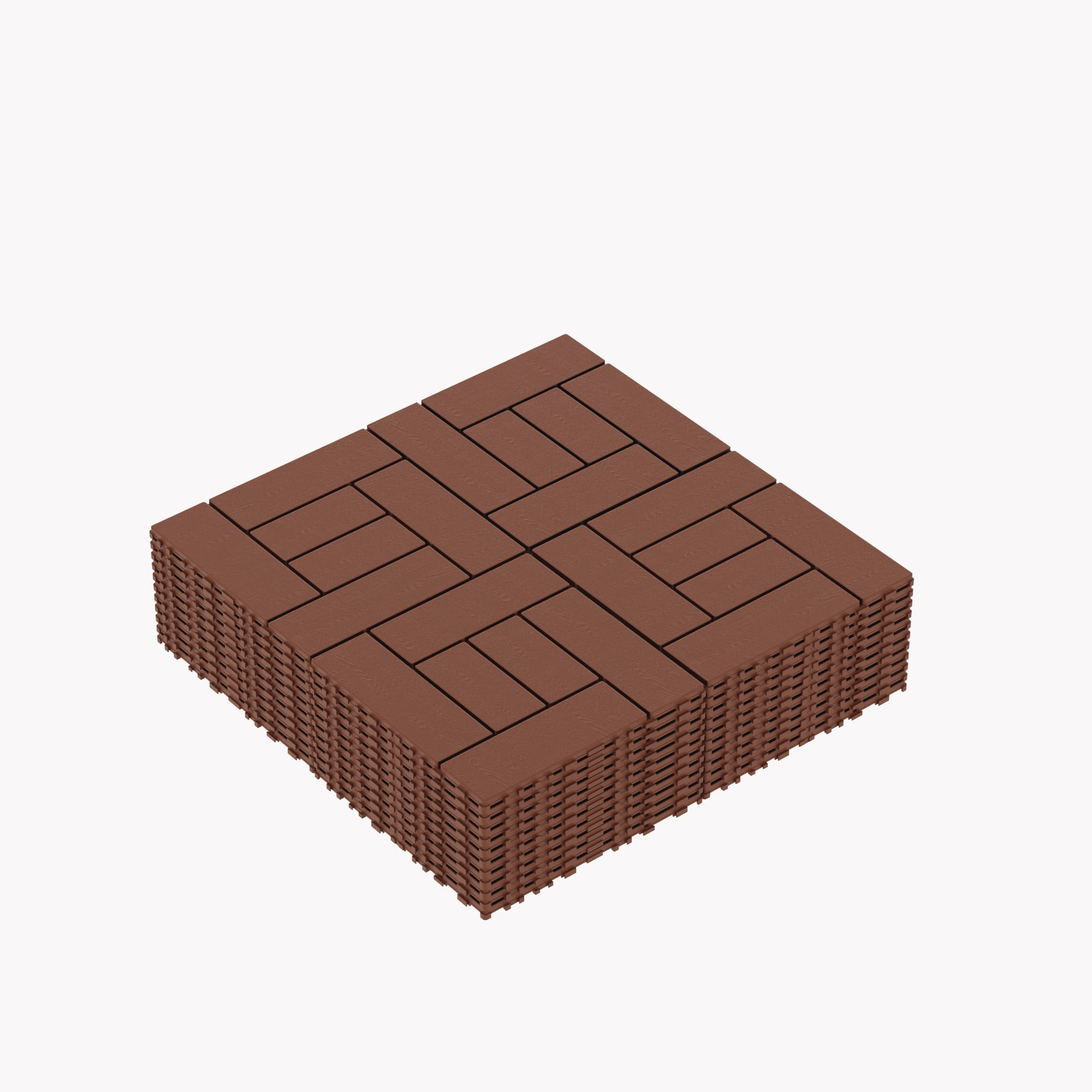 Miniyam 44 Pcs Interlocking Deck Tiles, 12