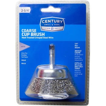 

2Pc Century Drill & Tool Century Drill & Tool 76221 2-3/4 Coarse Cup Brush