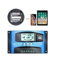 thumbnail image 3 of Contrôleur de Charge Solaire DPPT 30A 40A 50A 60A 100A 12V/24V Panneau Solaire Régulateur de Pile Contrôleur de Charge Double USB 5V2A Usage Domestique, Facile à Installer, 3 of 6