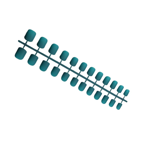 Vogacara Juego de uñas falsas mate estilo francés uñas a presión Trimble fuerte viscosidad pegatinas de manicura ajustables niñas verde Type1 NO1