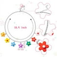 thumbnail image 2 of Haooryx Colorful Flower Indie Necklace Cute Silicone Flowers Pendant, 2 of 7