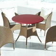 thumbnail image 4 of yotijay Round Table Cloth Protector 27.5-33.5" Table Cover Backed Vinyl Tablecloth Party red, 4 of 9
