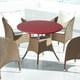 thumbnail image 4 of Mantel redondo de poliéster ajustable para mesa de comedor, impermeable, de 70 a 85 cm vino rojo, 4 of 9