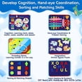 thumbnail image 2 of Activity Board for Toddlers, Toy for 1-4 Years, Sensory, Buckle, Learning Toy, Fine Motor Skills, Gift for Girls, Boys, 2 of 5