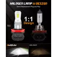 thumbnail image 5 of 6Pcs H9 H11 For Jeep Grand Cherokee 2018-2021 Combo LED Headlight Fog Light Bulbs Kit, 5 of 12