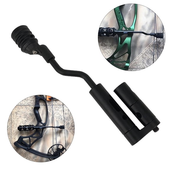 Compound Bow String Stop Suppressor Stabilizer Front Rear Mount Silencer