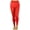 Red, variant on ToBeInStyle Women's Opaque Ankle Long Elastic Tights - Red - One Size