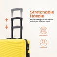 thumbnail image 5 of Rosamo Luggage Sets 3 Piece, HardsideTravel Suitcase with Spinner Wheels 20/24/28" , Carry on Luggage with TSA Lock(Yellow), 5 of 9