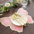 Efavormart 10 Pack Pink Gold Glitter Butterfly Cardboard Paper ...